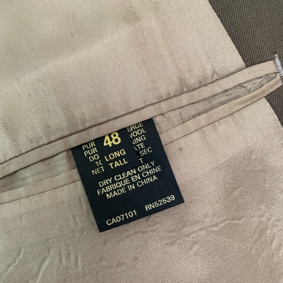 Brown Three-Button Suit Jacket - Picture 3 of 5